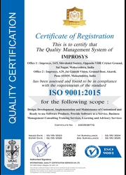Certification for ISO 9001: 2015